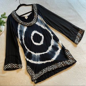 Tie Dye Boho Surf Gypsy Beach Coverup